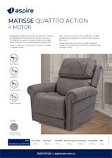Aspire Matisse Lift Recline Chair Flyer